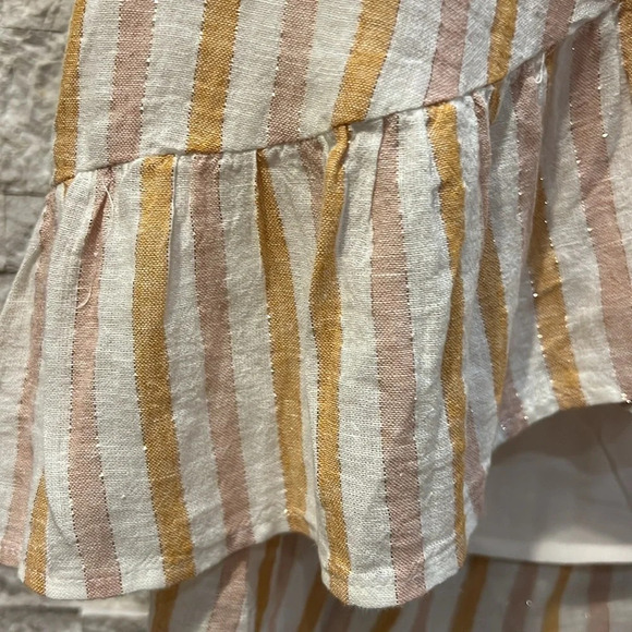 NWT Rails Bridgette wrap yellow striped dress size Small - Picture 11 of 11